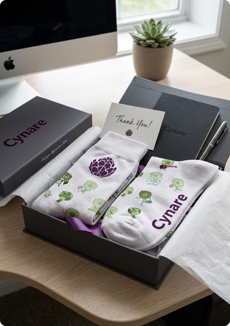 Sockspromo customer using custom branded products