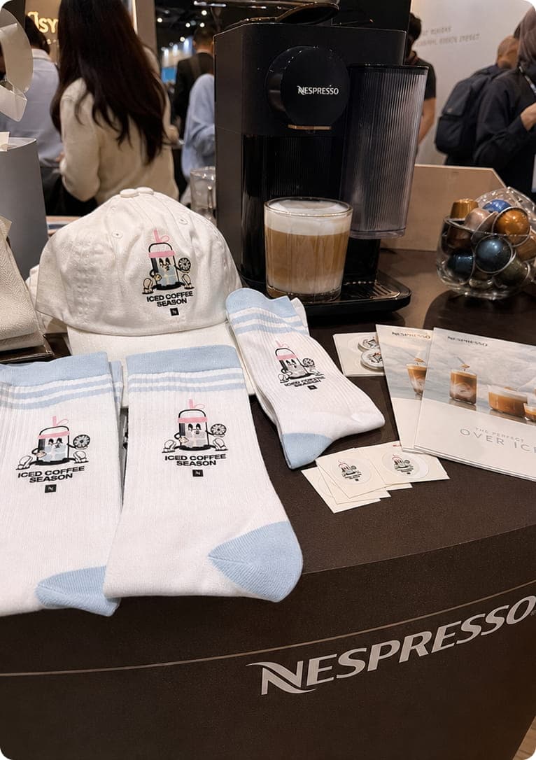 Sockspromo customer using custom branded products