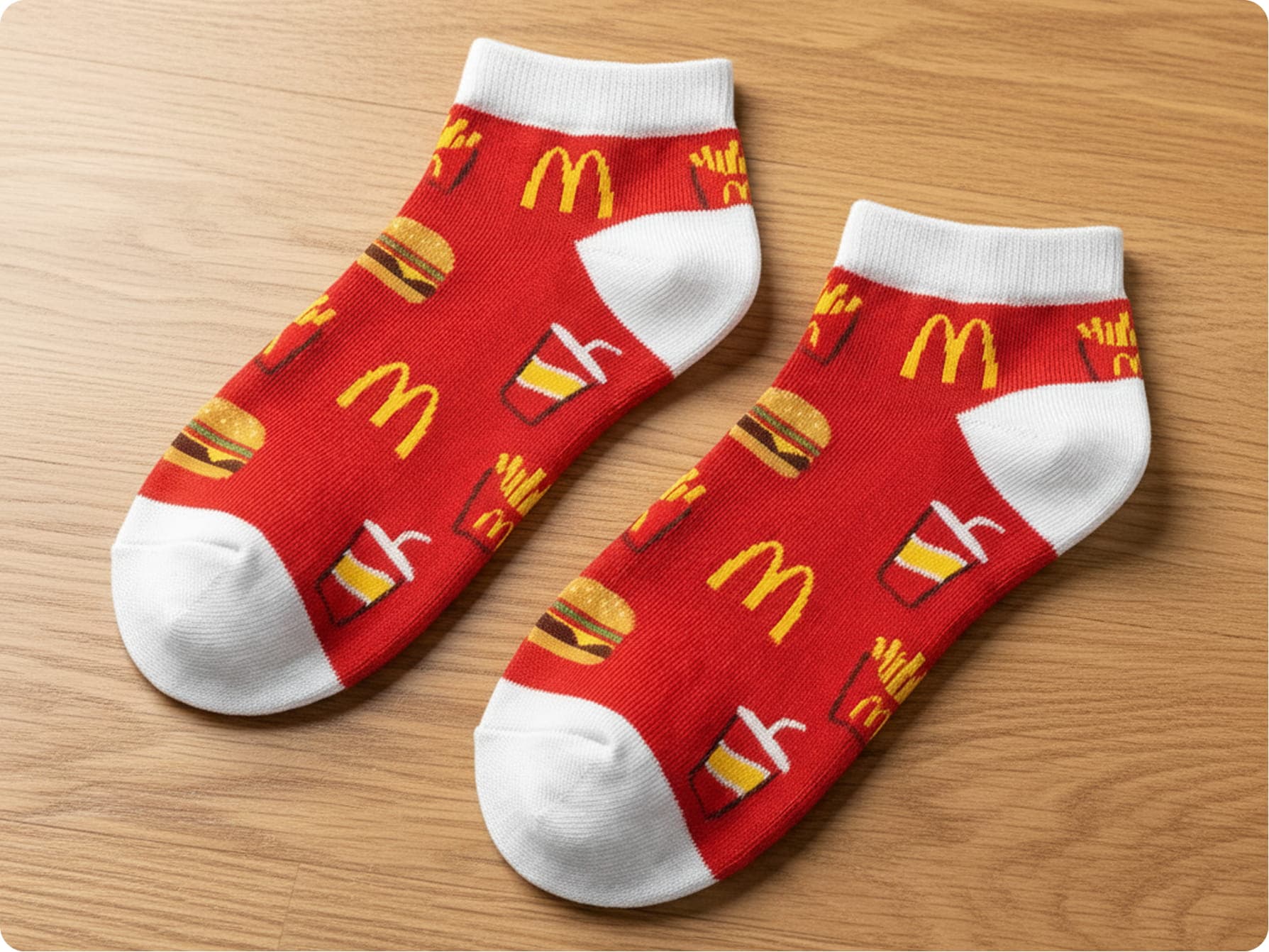 Custom Branded Ankle Socks packaged gift box